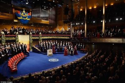 Stokholmda Nobel mükafatının təqdimetmə mərasimi keçirilib