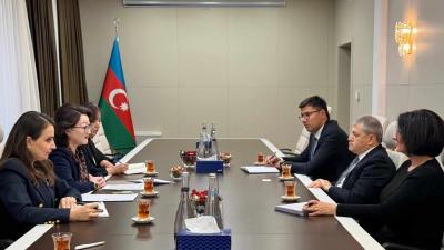 Türk Mədəniyyəti və İrsi Fondunun prezidenti Aydın Kərimovla görüşüb      