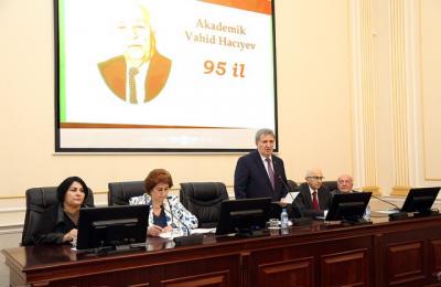 AMEA-da akademik Vahid Hacıyevin 95 illiyi qeyd edilib 