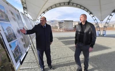 Ağdamın Qiyaslı kəndinin təməli qoyulub
