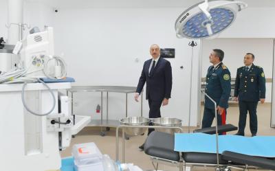 Prezident Bakıda DSX-nin yeni hərbi hospital kompleksinin açılışında iştirak edib -  YENİLƏNİB