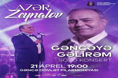 Gəncə Filarmoniyasında Azər Zeynalovun konserti olacaq