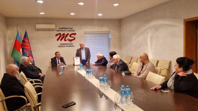 Əbülfət Mədətoğlunun 65 illik yubileyi ilə bağlı toplantı keçirilib