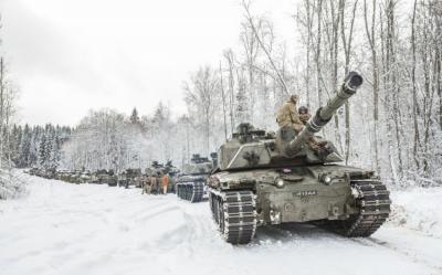 Estoniyada NATO təlimləri keçirildi - Qış şəraitində