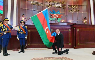 Prezident İlham Əliyev and içib, mərasimdə nitq söyləyib -  YENİLƏNİB-4