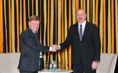 İlham Əliyevin Bundestaqın Almaniya-Cənubi Qafqaz parlament qrupunun sədri ilə görüşü olub