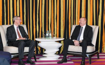 Azərbaycan lideri ilə Almaniyanın Şərqi Biznes Assosiasiyasının icraçı direktorunun görüşü olub -  YENİLƏNİB