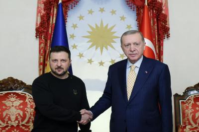Ərdoğanla Zelenskinin görüşü başa çatıb