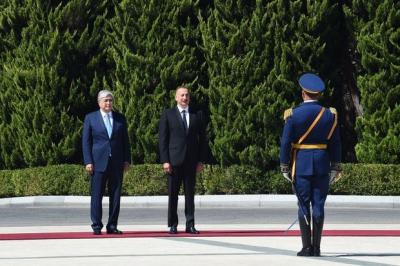 Qazaxıstan Prezidenti Kasım-Jomart Tokayevin rəsmi qarşılanma mərasimi olub -  YENİLƏNİB