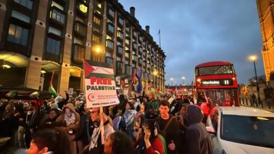 Londonda Fələstinə dəstək nümayişində 40 nəfər saxlanılıb