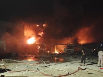 Mahaçqalada yanacaqdoldurma məntəqəsində partlayış olub, ölənlər var