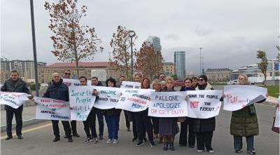 Bakıda Frank Peloniyə qarşı etiraz aksiyası keçirilir
