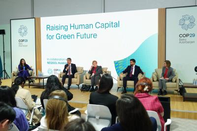 COP29-da “Yaşıl gələcək naminə insan kapitalının inkişaf etdirilməsi” adlı panel sessiyası keçirilib