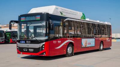 Bakıda daha 7 marşrut xəttinin avtobusları tam elektrikləşdirilib