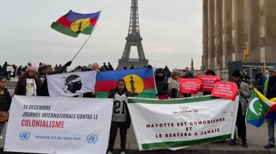 Parisdə “Dekolonizasiya günü”nə həsr edilmiş etiraz aksiyası keçirilib