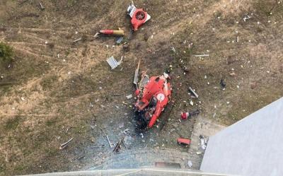 Türkiyədə helikopter xəstəxanaya çırpıldı