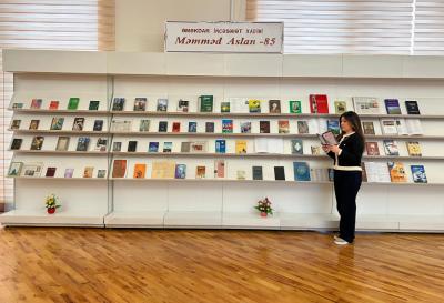 Məmməd Aslanın 85 illiyi münasibətilə kitab sərgisi təşkil edilib