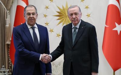 Ərdoğan Rusiya XİN başçısını qəbul edib