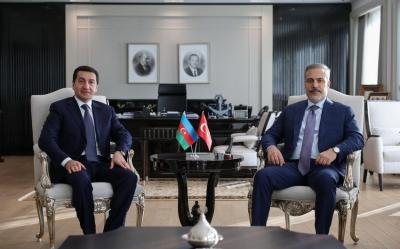 Hakan Fidan Hikmət Hacıyevlə Ankarada görüşdü