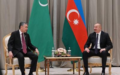 Qurbanqulu Berdiməhəmmədov İlham Əliyevi təbrik edib