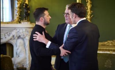 Fransa, Böyük Britaniya və Ukrayna liderləri Parisdə danışıqlar aparıblar