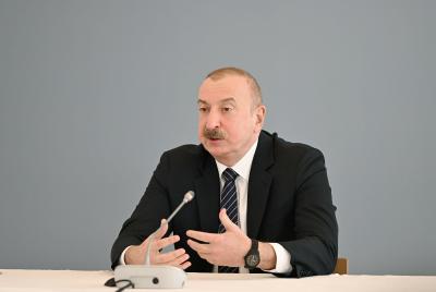İlham Əliyev: "COVID zamanı biz 80-dən artıq ölkəyə maliyyə və humanitar yardım çatdırdıq"