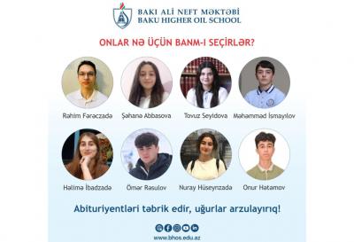 Buraxılış imtahanlarında maksimum bal toplayanlar BANM-i seçirlər