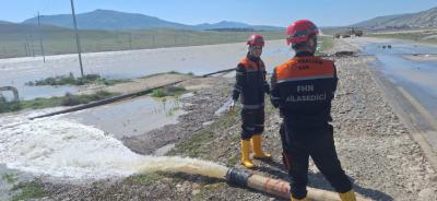 FHN: Bəzi su basmış yerlərdə tədbirlər davam etdirilib