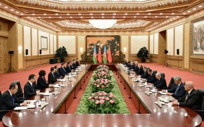 Prezident İlham Əliyevin Çinin Sədri Si Cinpin ilə geniş tərkibdə görüşü olub - YENİLƏNİB