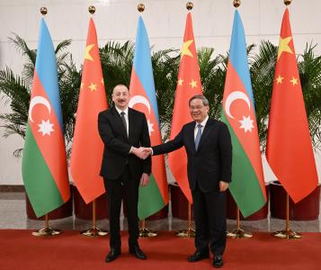 İlham Əliyev Çinin Baş naziri ilə görüşüb - YENİLƏNİB