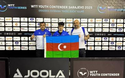 Azərbaycanın stolüstü tennisçisi beynəlxalq turnirin mükafatçısı olub