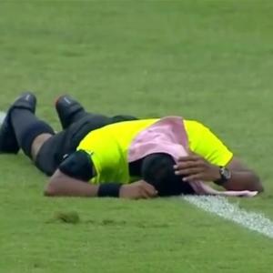 Arılar futbol hakiminə hücum etdi,  oyun dayandırıldı