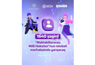 “Məktəblilərarası Milli Hakaton”nun növbəti mərhələsində 1640 şagird yarışacaq
