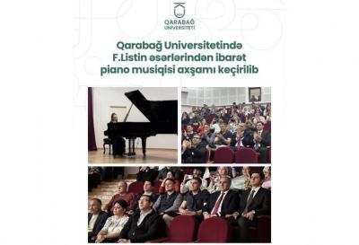 Qarabağ Universitetində macar bəstəkarın əsərlərindən ibarət musiqi axşamı keçirilib