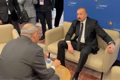 Prezident İlham Əliyev Tiranada Nikol Paşinyanla görüşüb