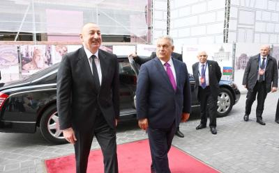 Azərbaycan Prezidentinin Budapeştdə Macarıstanın Baş naziri ilə məhdud tərkibdə görüşü olub