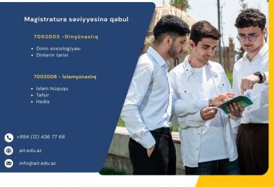 İlahiyyat İnstitutunda magistratura səviyyəsi üzrə yeni ixtisaslaşmalar açılıb