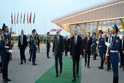 Ərdoğanın Azərbaycana səfəri başa çatıb