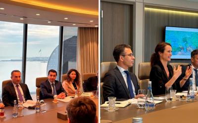 Hikmət Hacıyev Şimali Baltik Səkkizliyi ölkələrinin nümayəndələri ilə görüşüb