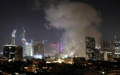 Hayfa Neft Emalı Zavodu raket hücumundan sonra zədələnib