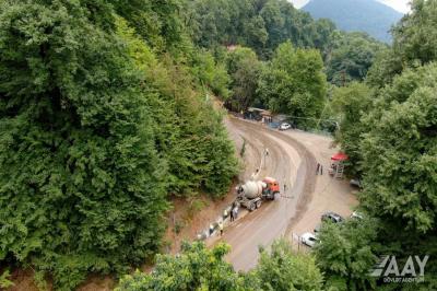 Hirkan-Daştatük-Biləsər avtomobil yolunda bərpa işləri aparılır