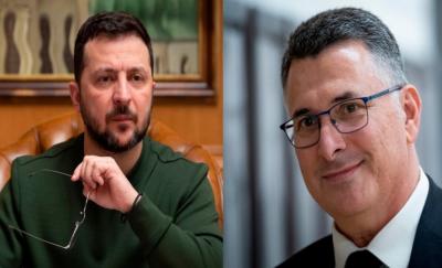 Zelenski Kiyevdə İsrail XİN başçısını qəbul edib
