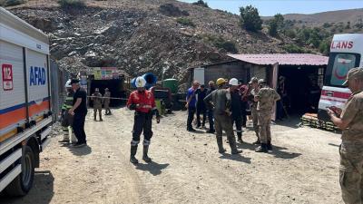 Elazığda mədəndə uçqun baş verib