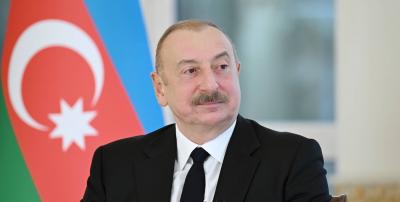 İlham Əliyev Oljas Süleymenovu 90 illik yubileyi münasibətilə təbrik edib