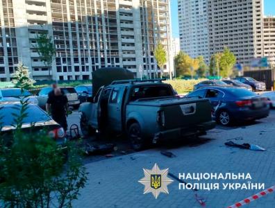 Kiyevdə hərbi avtomobil partladıldı