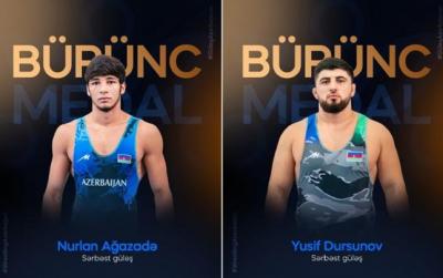 Azərbaycanın iki güləşçisi dünya üçüncüsü oldu