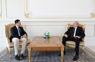 İlham Əliyev “The Goldman Sachs Group Inc.” şirkətinin qlobal məsələlər üzrə prezidentini qəbul edib -  YENİLƏNİB