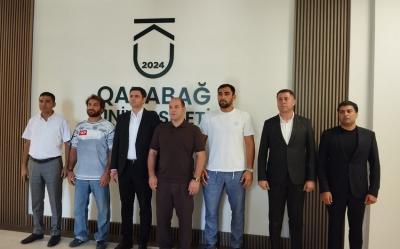 Azərbaycanın Olimpiya çempionları Xankəndi şəhərinə səfər ediblər