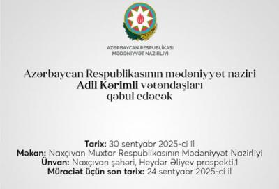 Adil Kərimli Naxçıvanda vətəndaşların müraciətlərini dinləyəcək