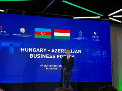 Budapeştdə Azərbaycan-Macarıstan biznes forumu keçirilib